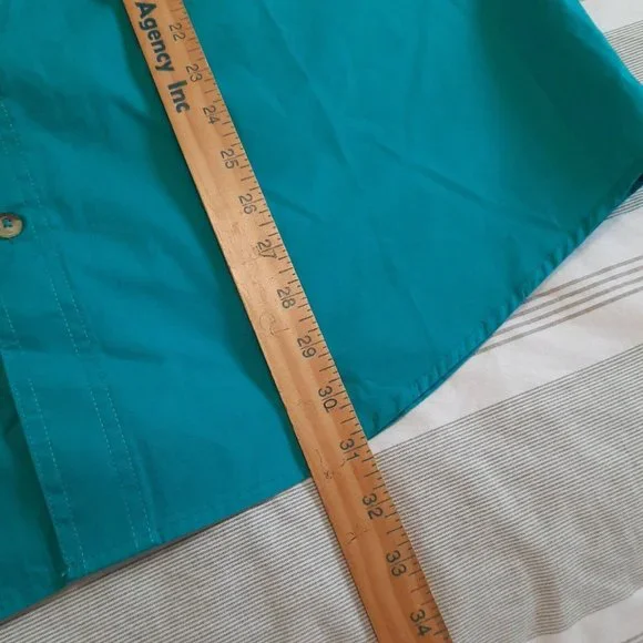 Magellan Fishing Mag Gear Shirt Men's Roll Tab Sleeve Vented Pocket Green Large - Picture 6 of 9